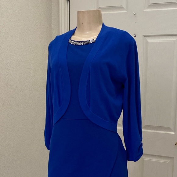 “APT 9” 💙 Super Cute 🌈 Royal Blue Bolero Sweater - Picture 9 of 16